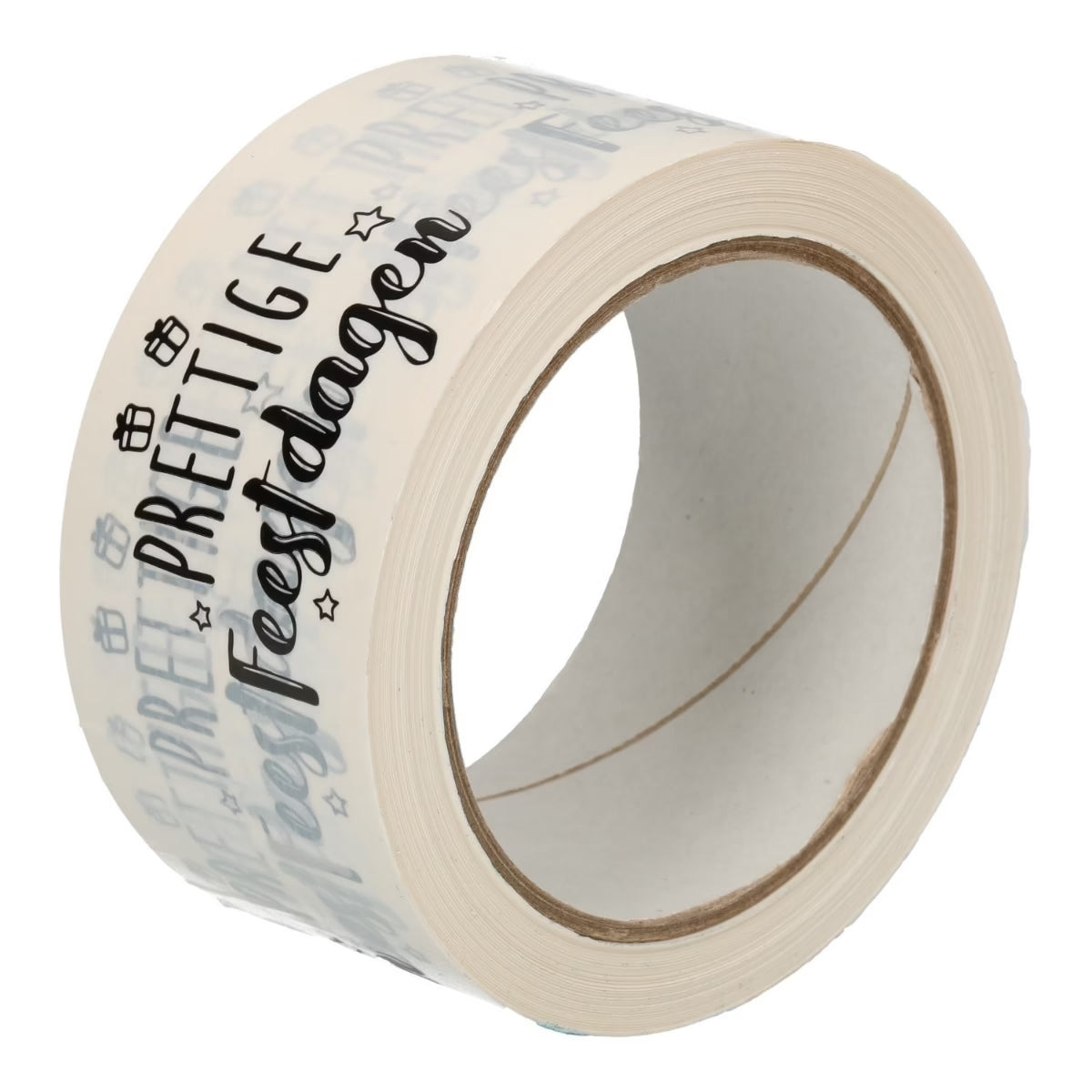 6x Tape bedrukt "Prettige Feestdagen", 50mm x 66 meter