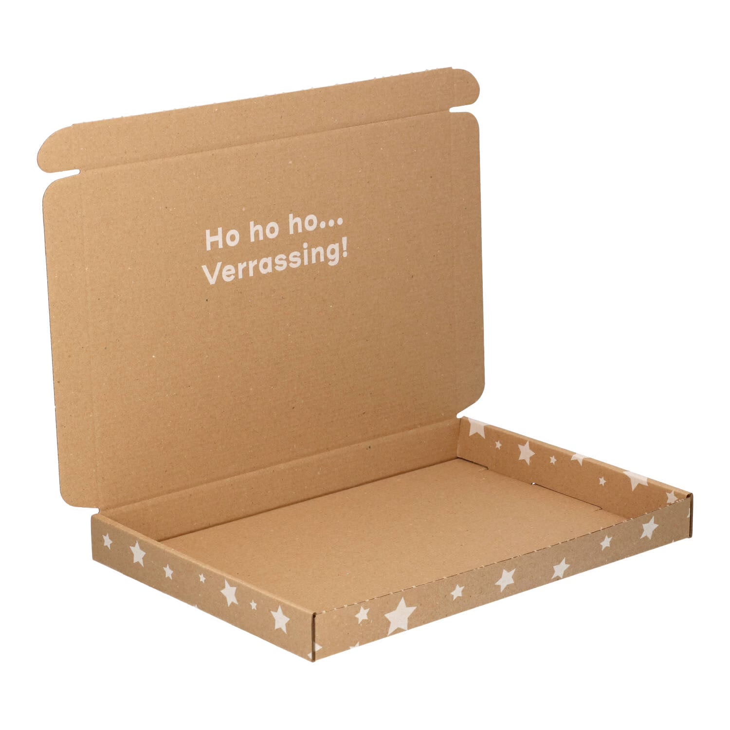 100x Brievenbusdoos A6 met kerstprint 180 x 115 x 28 mm