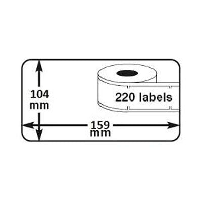 Huismerk A6 verzendlabel, Dymo 4XL, thermisch, 104x159mm - 220 labels