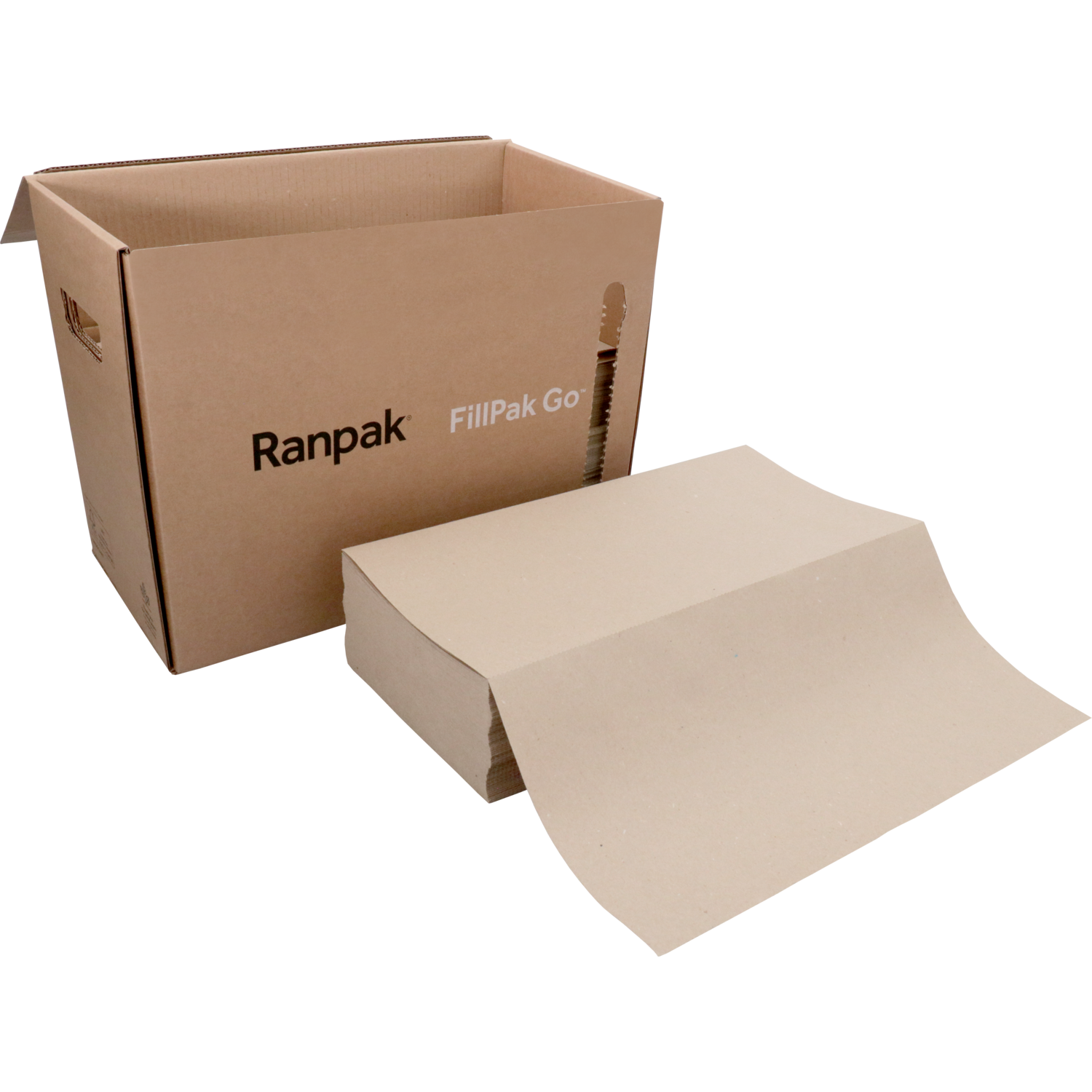 FillPak® Go opvulpapier – dispenserbox, papier, 360m x 38cm, bruin