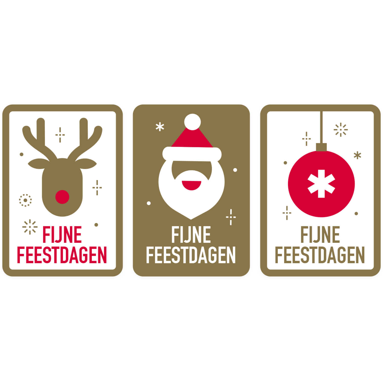 Kerst etiket, papier, tegels, 50x35mm, assorti