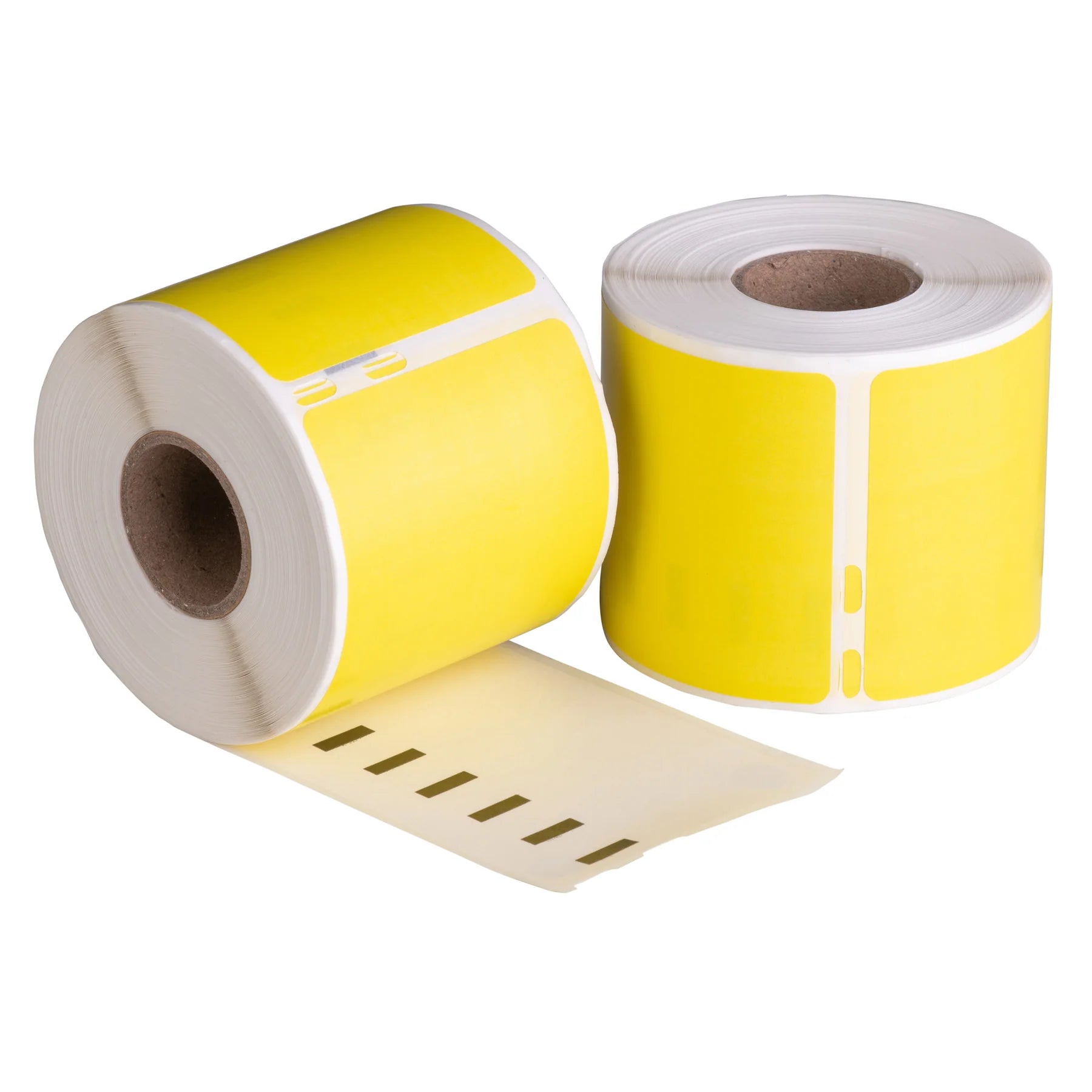 Dymo 99014 / S0722430 compatible labels, 101 mm x 54 mm, 220 etiketten per rol, geel, permanent