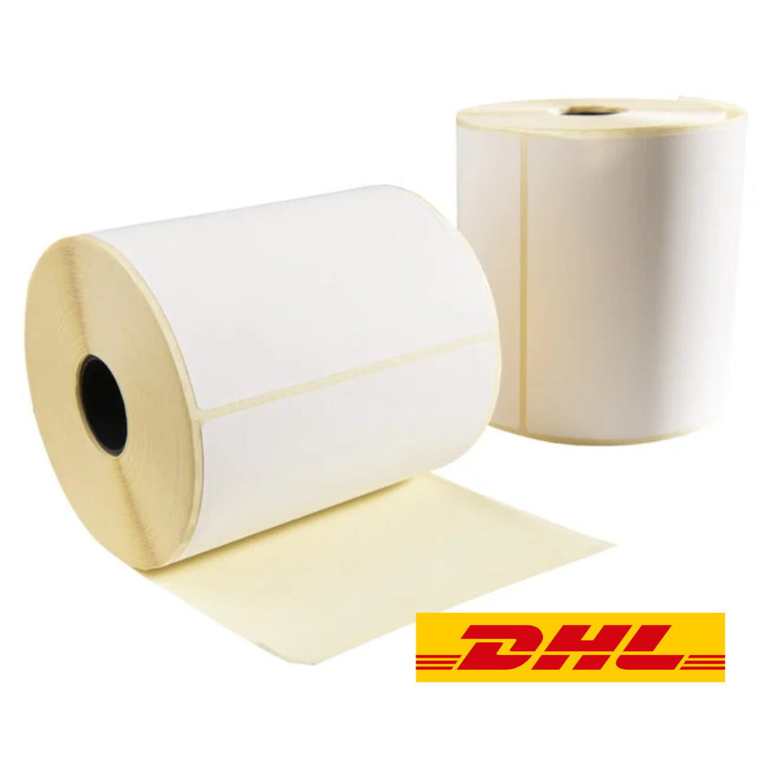 DHL verzendlabel, thermisch, 102x150mm, geperforeerd - 210 labels (Geschikt voor Zebra, TPL)