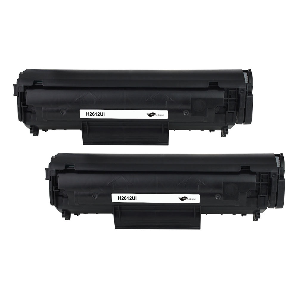Huismerk HP Q2612A/FX10/703 (12A) Toner Zwart Duo-Pack