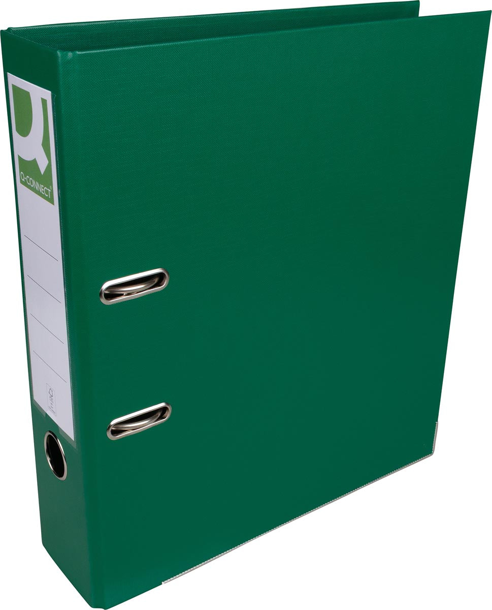 Ordner, ft A4, PP, rug van 8 cm, groen, Q-connect
