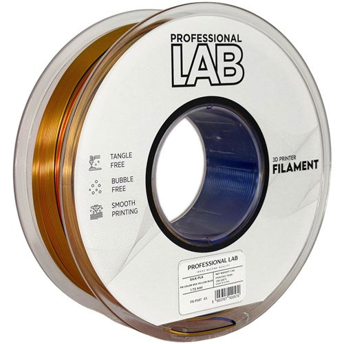 Silk PLA Tri color rood geel blauw filament 1,75 mm 1 kg | Prof. Lab – foto 2