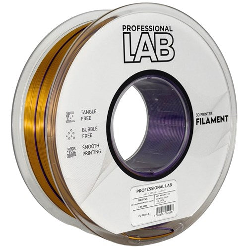 Silk PLA Tri color zwart goud paars filament 1,75 mm 1 kg | Prof. Lab – foto 2