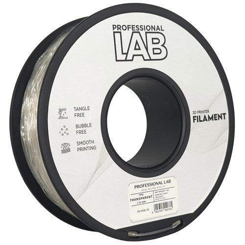 TPU transparant 95A filament 1,75 mm 1 kg | Prof. Lab