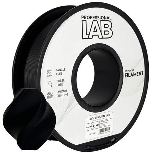 PLA mat zwart filament 1,75 mm 1 kg | Prof. Lab