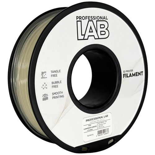 PLA glow in the donker groen filament 1,75 mm 1 kg | Prof. Lab