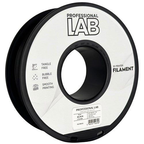 PLA+ zwart filament 1,75 mm 1 kg | Prof. Lab – foto 2