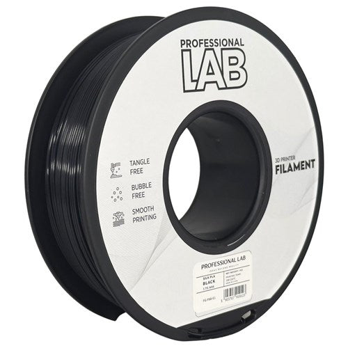 Silk PLA zwart filament 1,75 mm 1 kg | Prof. Lab
