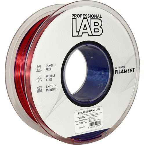 Silk PLA Dual Color rood blauw filament 1,75 mm 1 kg | Prof. Lab – foto 2
