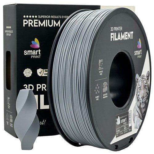 ABS+ zilver filament 1,75 mm 1 kg | Smart Print