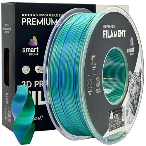 Silk PLA Tri Color Oceans Embrace filament 1,75 mm 1 kg | Smart Print
