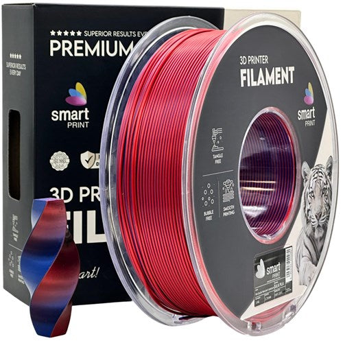 Silk PLA Dual Color Twilight Serenity filament 1,75 mm 1 kg | Smart Print