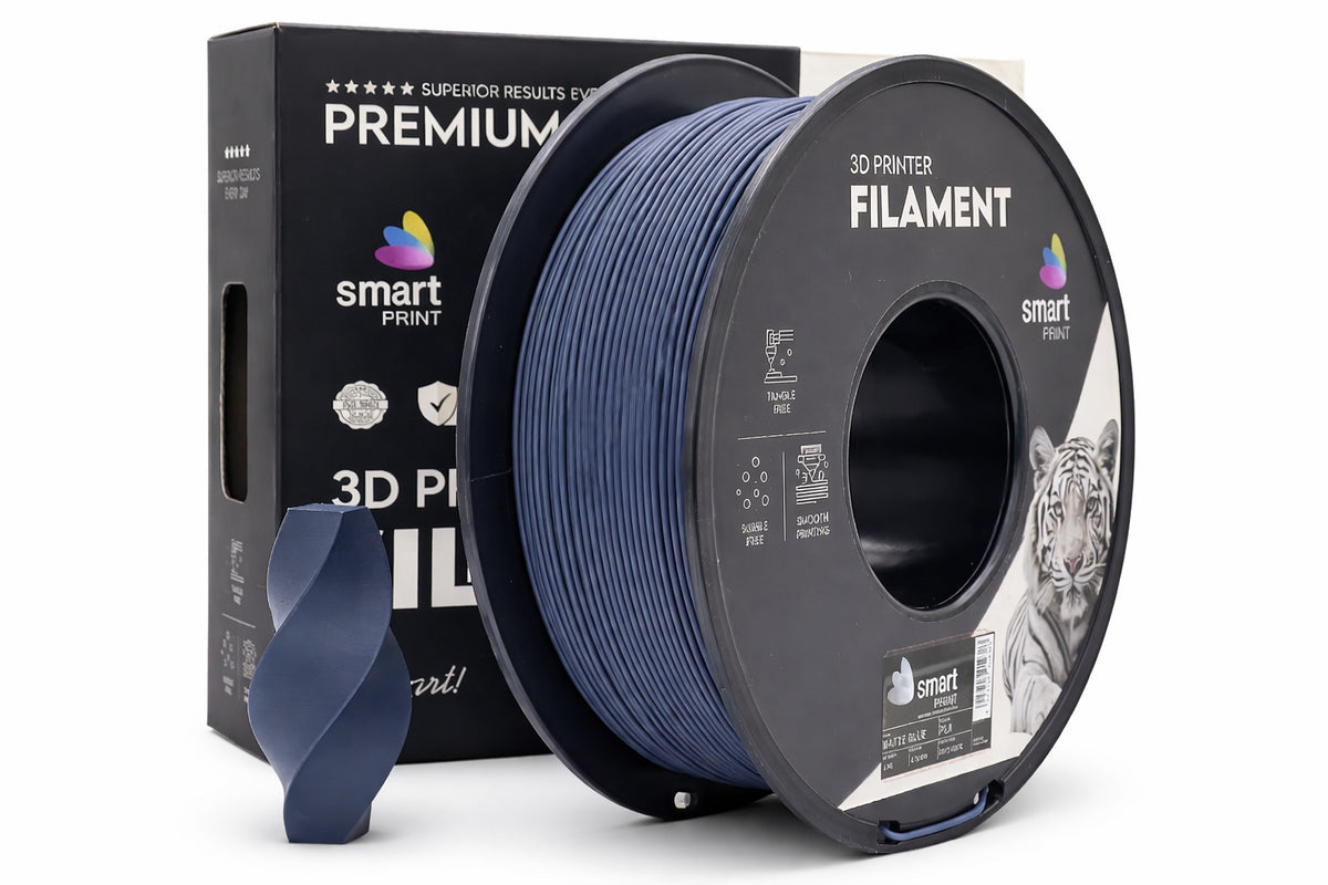 PLA mat blauw filament 1,75 mm 1 kg | Smart Print