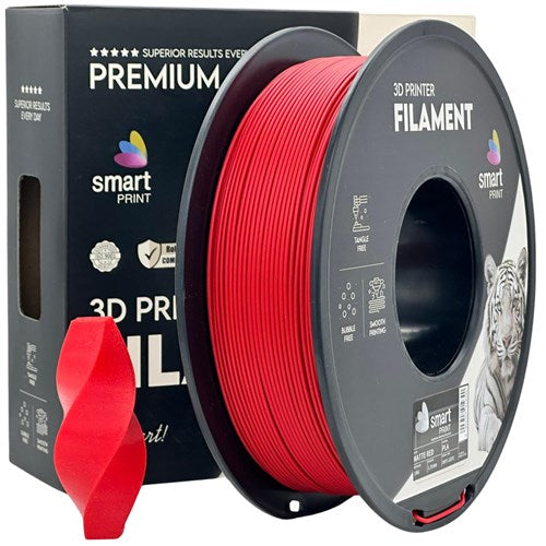 PLA mat rood filament 1,75 mm 1 kg | Smart Print