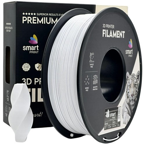 PETG wit filament 1,75 mm 1 kg | Smart Print