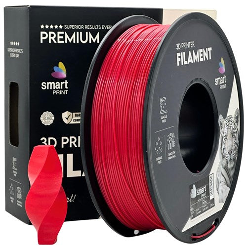 PETG rood filament 1,75 mm 1 kg | Smart Print