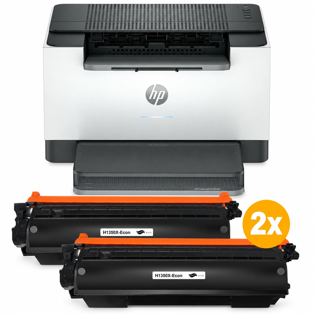 HP LaserJet M207dw laserprinter voordeelset met 2 huismerk 135X toners