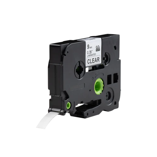 Huismerk Brother KZe-121 label tape - zwart op wit - 9mm