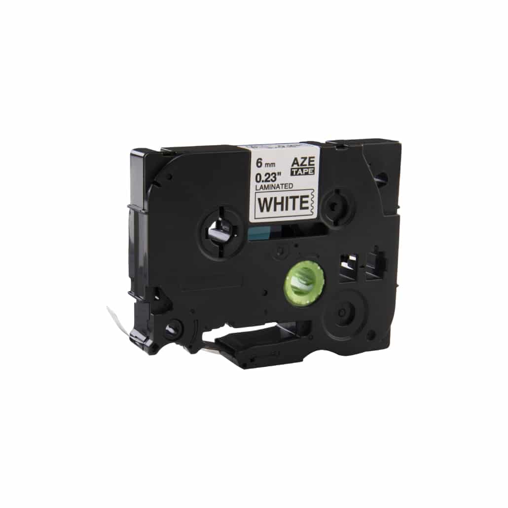 Brother Compatible TZe-111 tape zwart op transparant 6mm x 8m