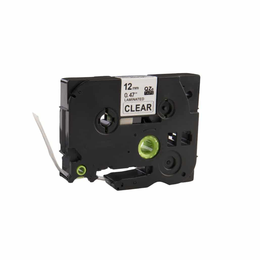 Brother Compatible TZe-131 tape zwart op transparant 12mm x 8m