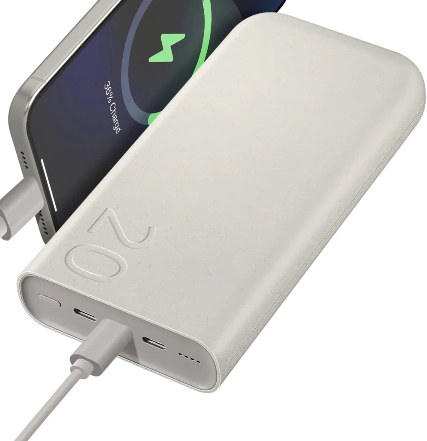 Samsung Powerbank Fast Charge 45W - 3x USB-C - 20000mAh - Beige