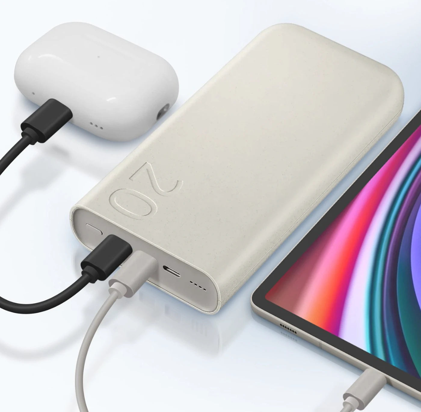 Samsung Powerbank Fast Charge 45W - 3x USB-C - 20000mAh - Beige
