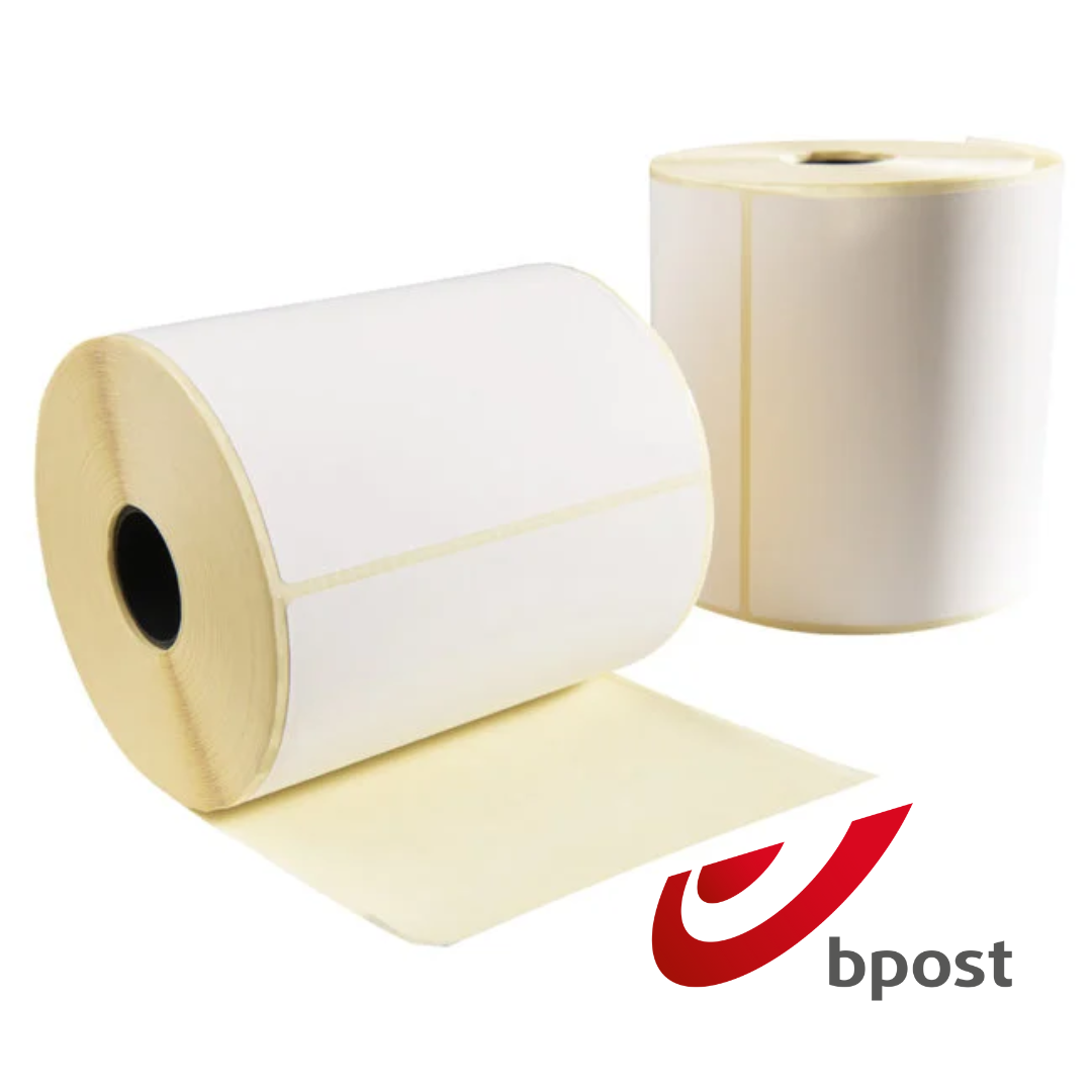 BPost A6 verzendlabel, thermisch, 100x150mm, geperforeerd - 300 labels (Geschikt voor Zebra, TPL)