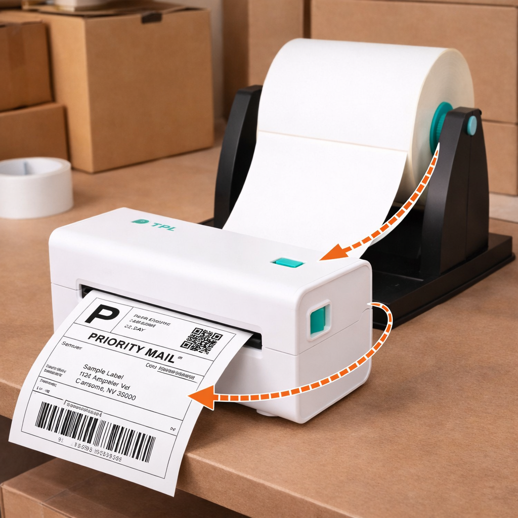 Labelprinter thermisch - USB - A6 - Slim - 203 DPI - Windows/MacOS - Wit