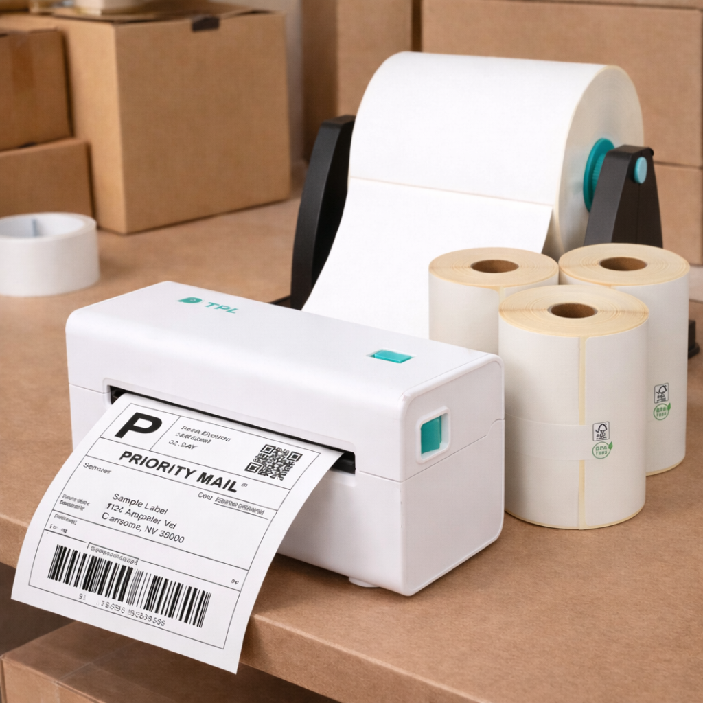 Labelprinter thermisch - USB - A6 - Slim - 203 DPI - Windows/MacOS - Wit