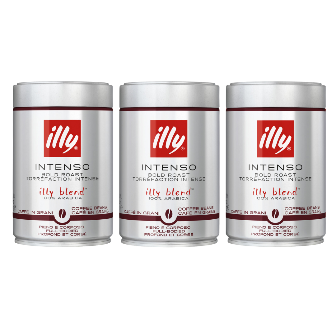 3x Illy Intenso 100% Arabica koffiebonen - 250 gram