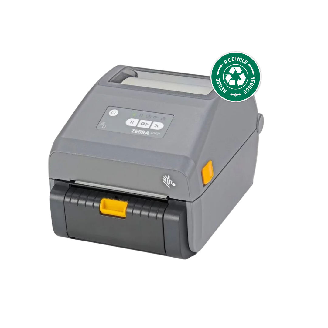 Zebra ZD421 labelprinter met USB + Ethernet (pre-owned)
