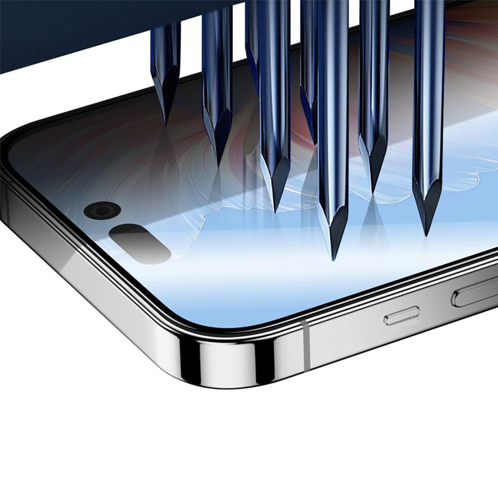 Rixus iPhone 17 Pro Max screenprotector - gehard glas - met montageframe