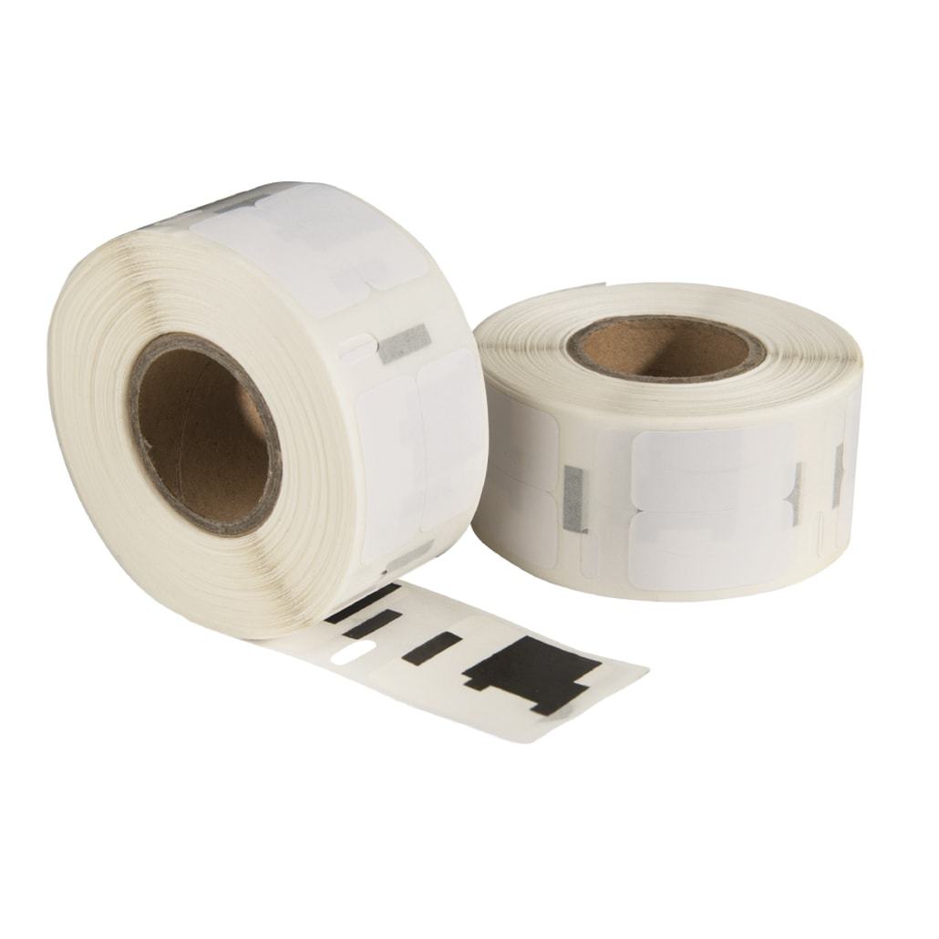 Dymo 11353 / S0722530 compatible labels, 25 mm x 13 mm, 1000 etiketten per rol, wit, permanent