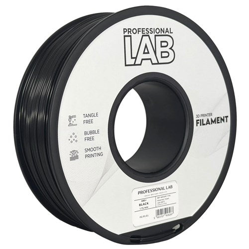 ABS+ zwart filament 1,75 mm 1 kg | Prof. Lab