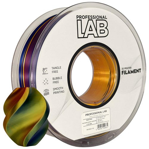 Silk PLA Tri color Sunset Horizon filament 1,75 mm 1 kg | Prof. Lab