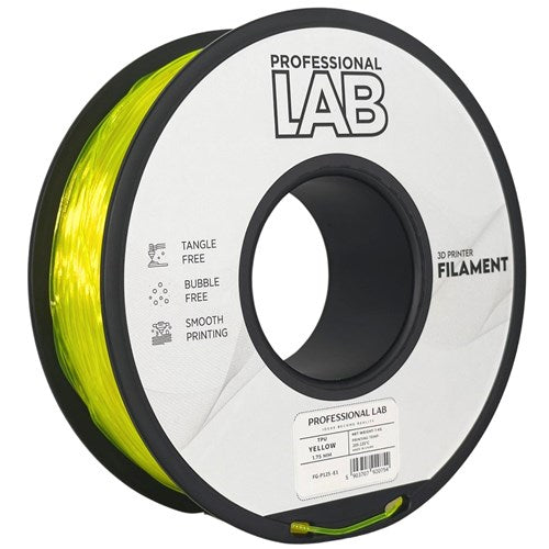 TPU geel 95A filament 1,75 mm 1 kg | Prof. Lab