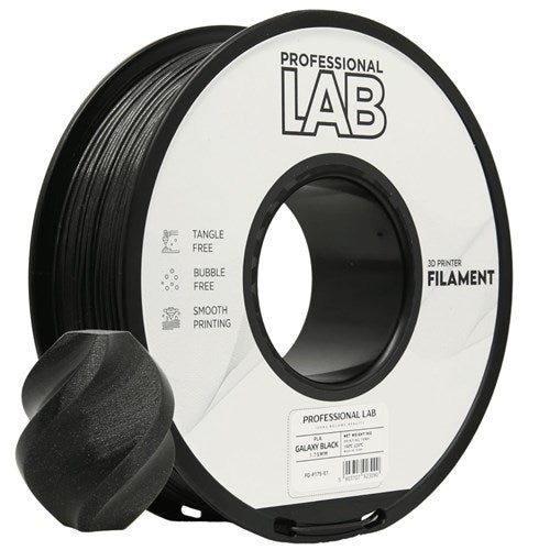 PLA galaxy zwart filament 1,75 mm 1 kg | Prof. Lab