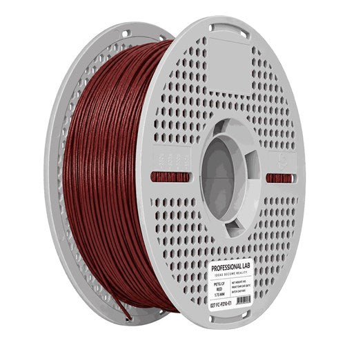 PETG + CF rood filament 1,75 mm 1 kg | Prof. Lab