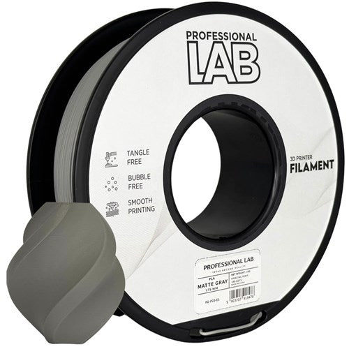 PLA mat grijs filament 1,75 mm 1 kg | Prof. Lab