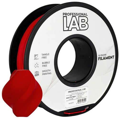 PLA mat rood filament 1,75 mm 1 kg | Prof. Lab