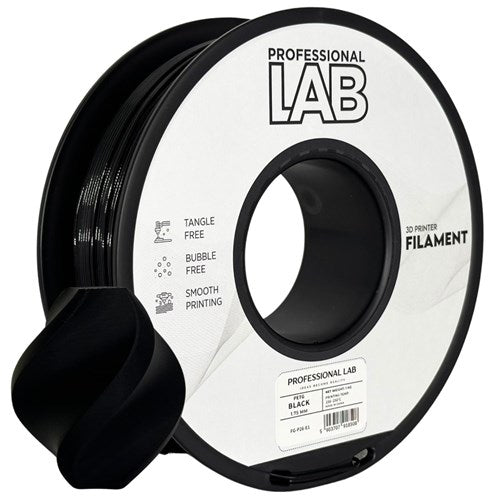 PETG zwart filament 1,75 mm 1 kg | Prof. Lab