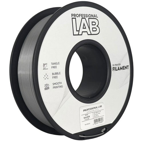 PETG zilver filament 1,75 mm 1 kg | Prof. Lab