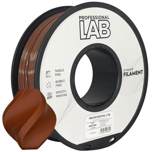 PETG bruin filament 1,75 mm 1 kg | Prof. Lab