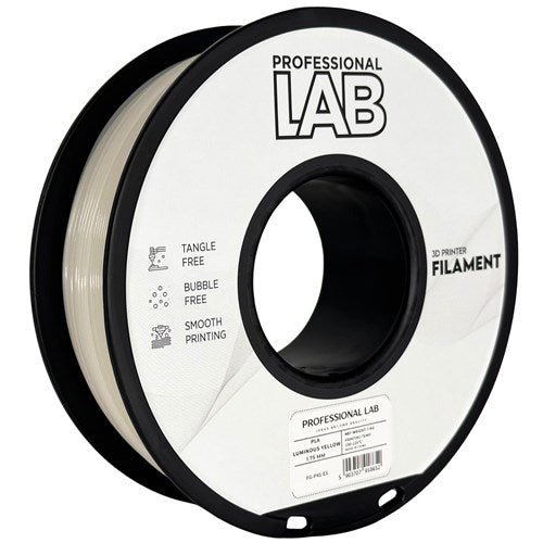 PLA glow in the donker geel filament 1,75 mm 1 kg | Prof. Lab