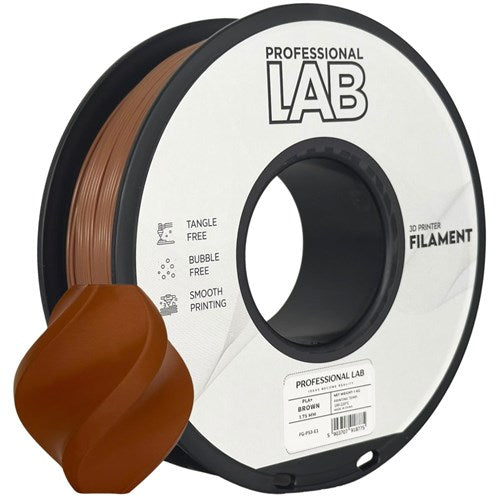 PLA+ bruin filament 1,75 mm 1 kg | Prof. Lab