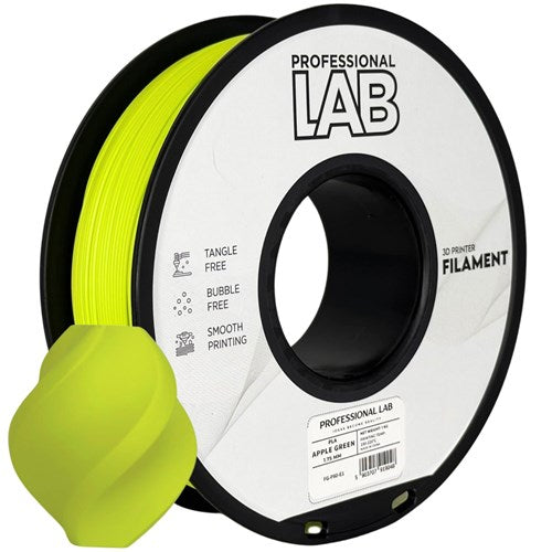 PLA appelgroen filament 1,75 mm 1 kg | Prof. Lab